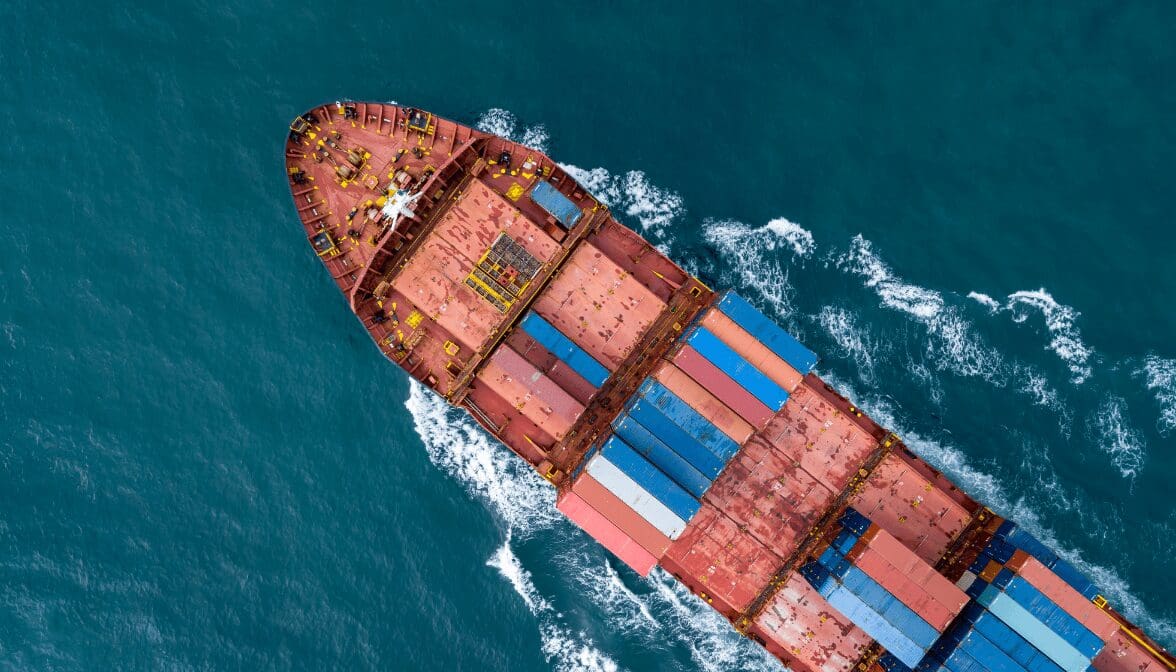 aerial view container cargo ship global business 2023 05 16 05 16 26 utc - Environment